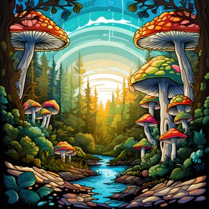 Pilz und Wald