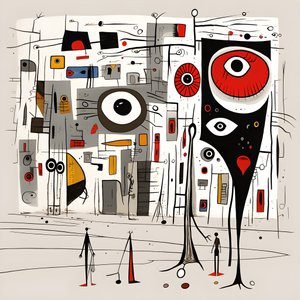 Surreale Illustrationen von Joan Miró