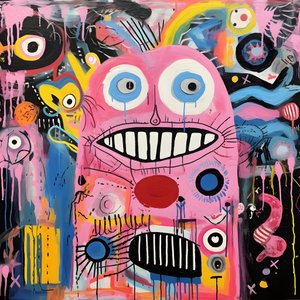 Ein lärmendes Acrylgemälde 2