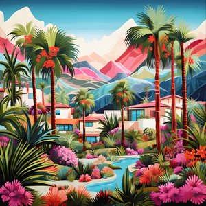 Detaillierte Illustration von Palm Springs 3