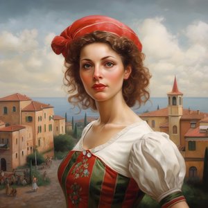 Italienische Frau 4
