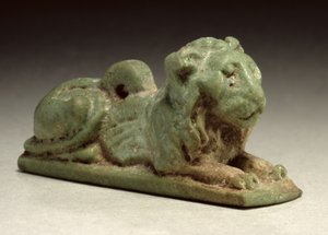 Liegender Löwenamulett