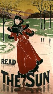 Poster für die Zeitung "The Sun", 1897