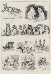 Skizzen auf der Katzenausstellung, Crystal Palace