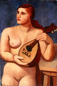 Akt mit Mandoline