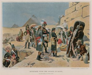 Bonaparte mit den Gelehrten in Ägypten