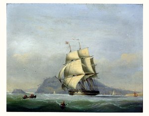 H.M.S. Pique unter Segel