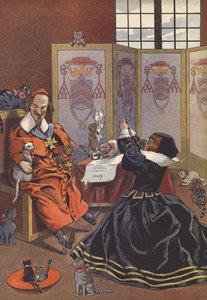 Kardinal Richelieu mit seinen Katzen