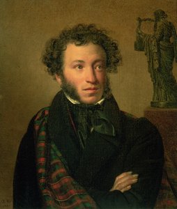 Porträt von Alexander Puschkin, 1827