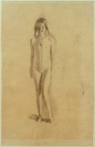 Nacktes Mädchen mit Medaillon