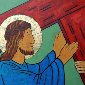 Jesus nimmt sein Kreuz auf