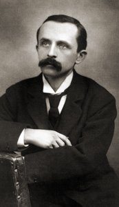 Porträt von J.M. Barrie, ca. 1890 (Sepia-Foto)