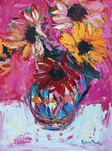 Rote Sonnenblume