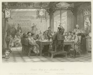 Dinnerparty im Haus eines Mandarins