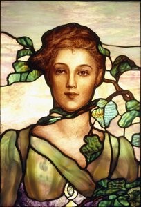 Ein bleiverglastes Porträtfenster, ca. 1900