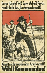 Kommunistisches Wahlplakat KPD, ca. 1931