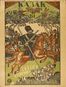 Kosak wirft Wrangel ins Schwarze Meer Poster