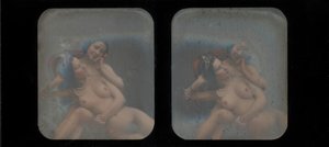 [Stereografische Ansicht von zwei nackten Frauen]