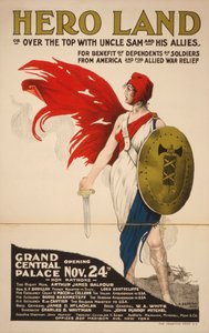 Französisches Hero Land Poster