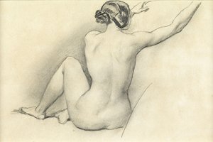 Sitzender Akt