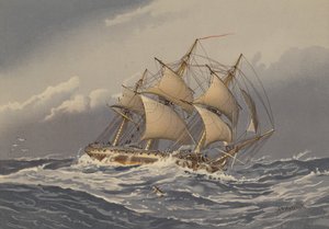 Fregatte mit 28 Kanonen, um 1794