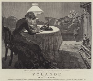 Yolande, von William Black