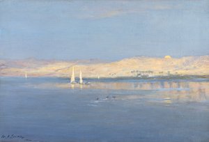 Mondaufgang über dem Nil, 1900