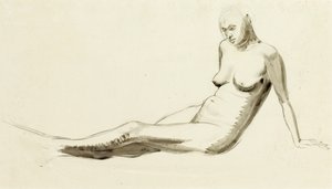 Sitzender Akt, ca. 1919