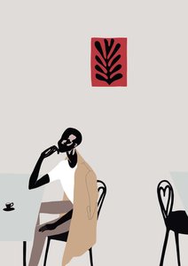 Café-Szene mit Matisse, 2016