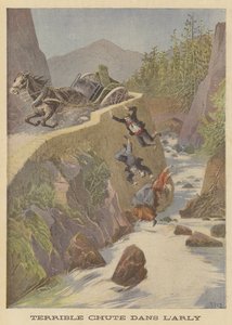Kutschenunfall am Fluss Arly
