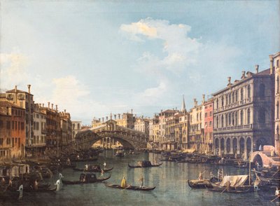 Ansicht von Venedig mit der Rialtobrücke von (1697 1768) Canaletto