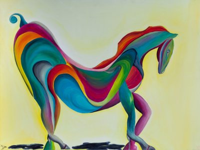 Pferd auf High Heels von GilhausArt