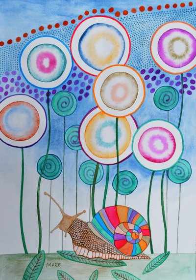 Herr Schneckes Welt von Marys Watercolors