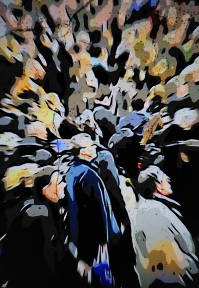 Crowd urban unscharf von Mavet