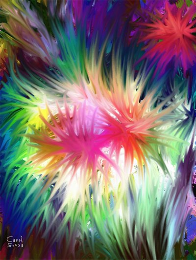 Florale Fantasie #2 von Carol Sousa Cuello