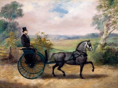 Mann in Gig, 1862 von A. Heaning