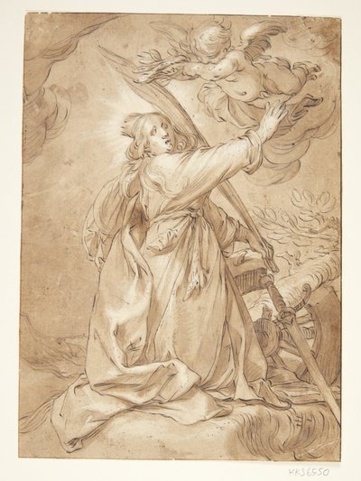 Katharina als Märtyrerin von Abraham Bloemaert