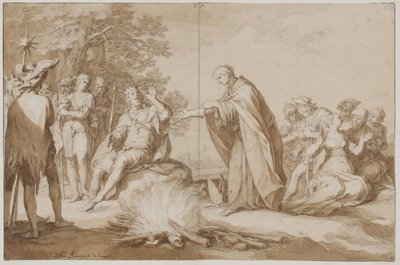 Poppes Feuerprobe von Abraham Bloemaert