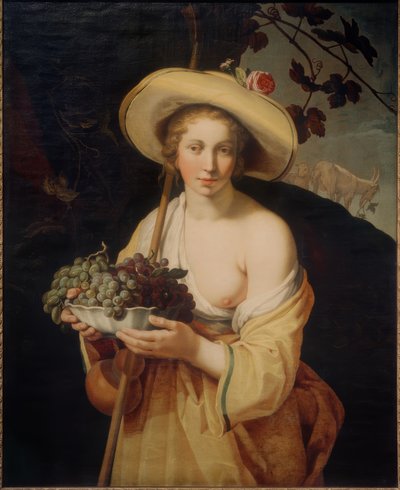 Schäferin mit Trauben von Abraham Bloemaert