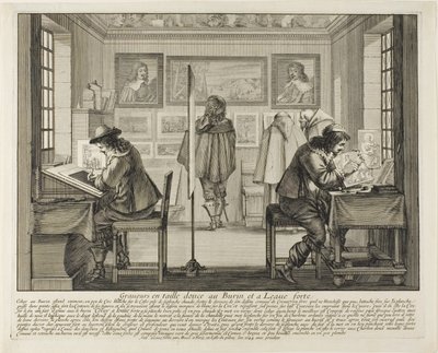 Der Graveur und der Radierer, 1642 von Abraham Bosse