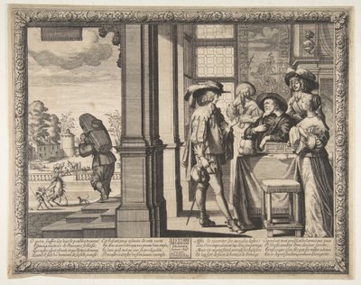 Der verlorene Sohn verlässt das Haus, ca. 1636 von Abraham Bosse