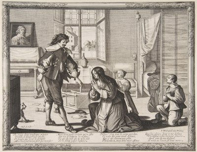Der Frauenschläger, ca. 1633 von Abraham Bosse