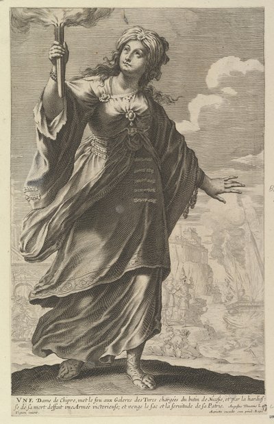 Une Dame de Chypre, 1647 von Abraham Bosse