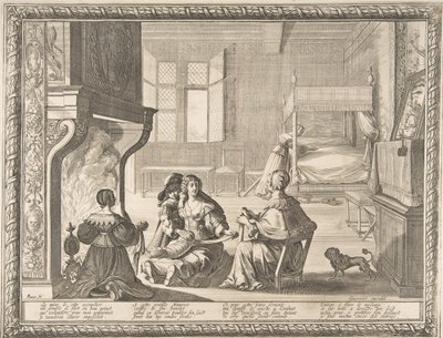 Besuch der Amme, 1633 von Abraham Bosse