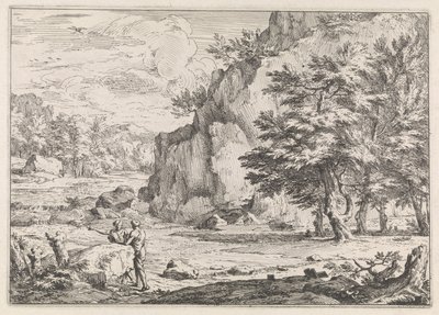 Landschaft mit Felsen von Abraham Genoels