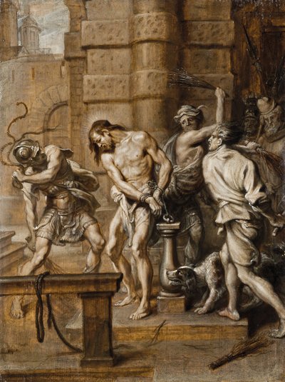 Die Geißelung, en brunaille von Abraham Jansz. van Diepenbeeck