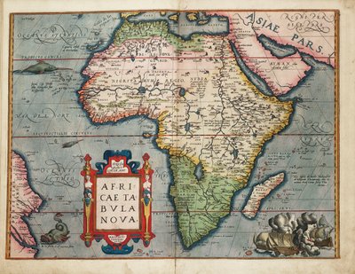 Eine neue Karte von Afrika von Abraham Ortelius