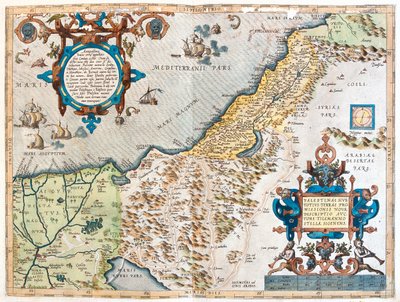 Ägypten, Israel, Libanon von Abraham Ortelius