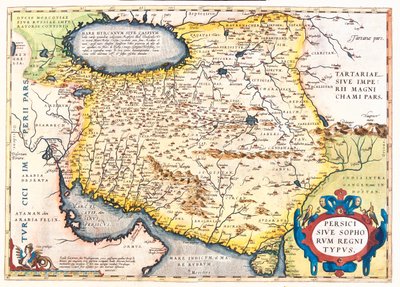 Iran, Pakistan, Afghanistan, Usbekistan, Turkmenistan von Abraham Ortelius