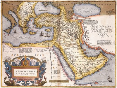 Karte des Osmanischen Reiches von Abraham Ortelius
